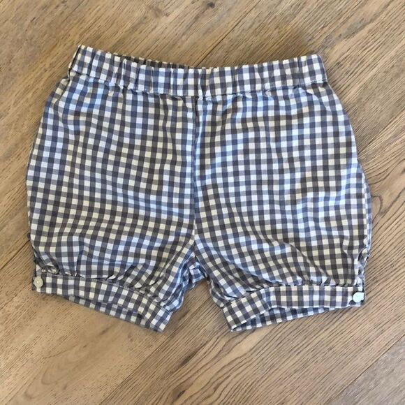 Olive Juice Gray and White Checkered Shorts, Girls 7 - Picture 1 of 4